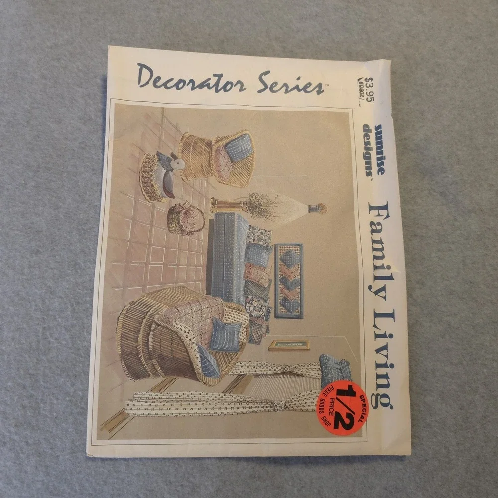 Sunrise Designs Decorator Series Family Living Sewing Pattern UNCUT Vintage